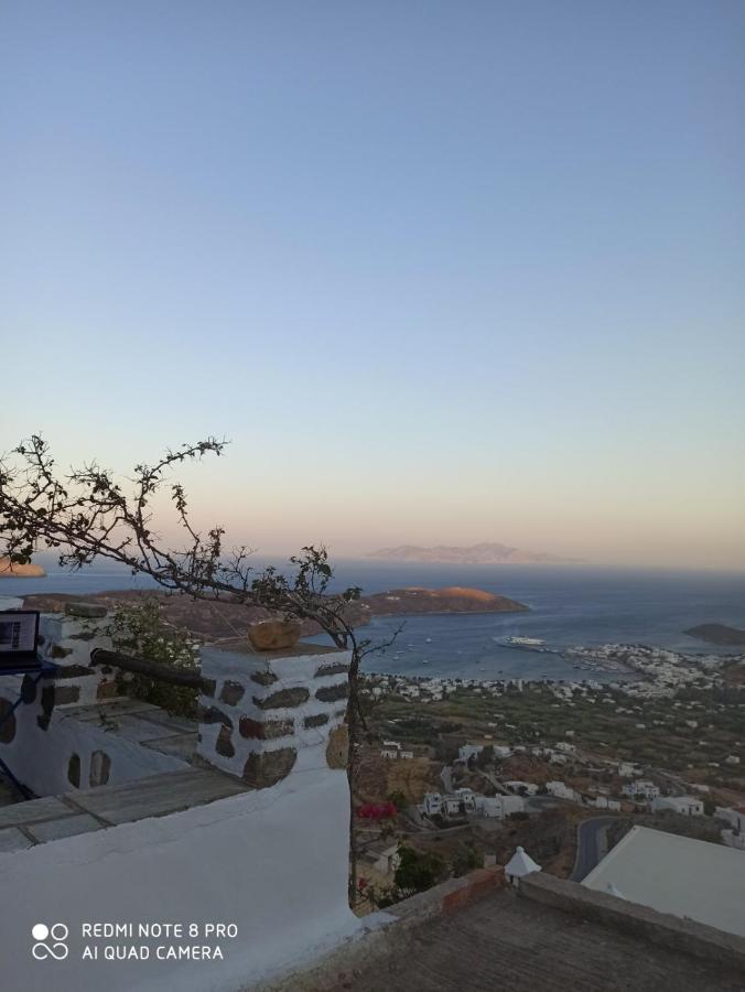 Traditional Stone House With Breathtaking View Serifos Town Luaran gambar